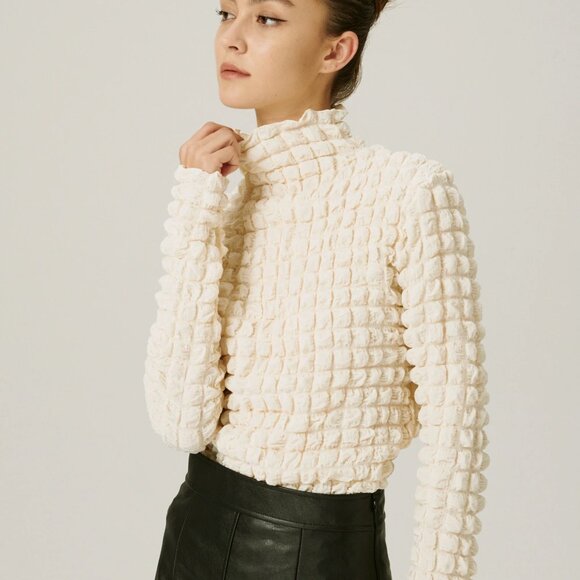 Storets Eloise Mock Neck S/M - Picture 2 of 16